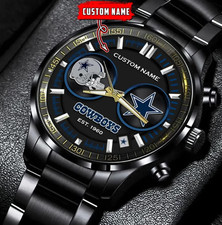 Dallas Team Cowboys Football Stainless Steel Watch