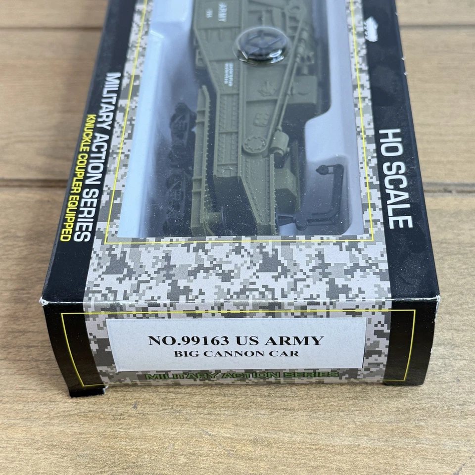 Model Power HO Scale 99163 US ARMY BIG GUN Train Car  New in Box - Image 2 of 4