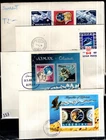 /// LIBERIA, AJMAN, HUNGARY 1973 - 4 FDC - SPACE
