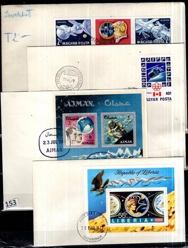 /// LIBERIA, AJMAN, HUNGARY 1973 - 4 FDC - SPACE