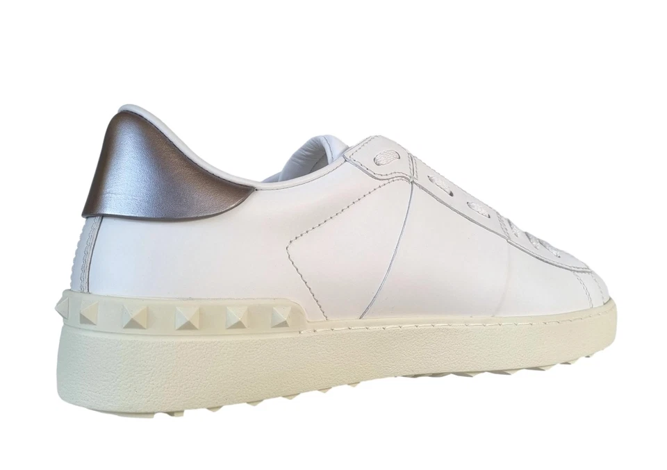Valentino Garavani Sneakers Open VLTN Pour Homme Blanc-Argent - Photo 2/4