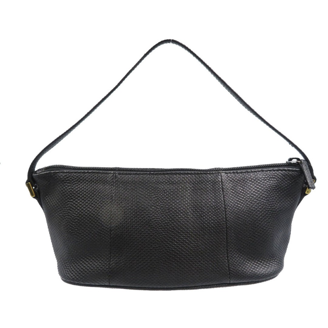 Gucci Lizard Black Handbag Accessory Pouch Gold Hardware Used thumbnail 2