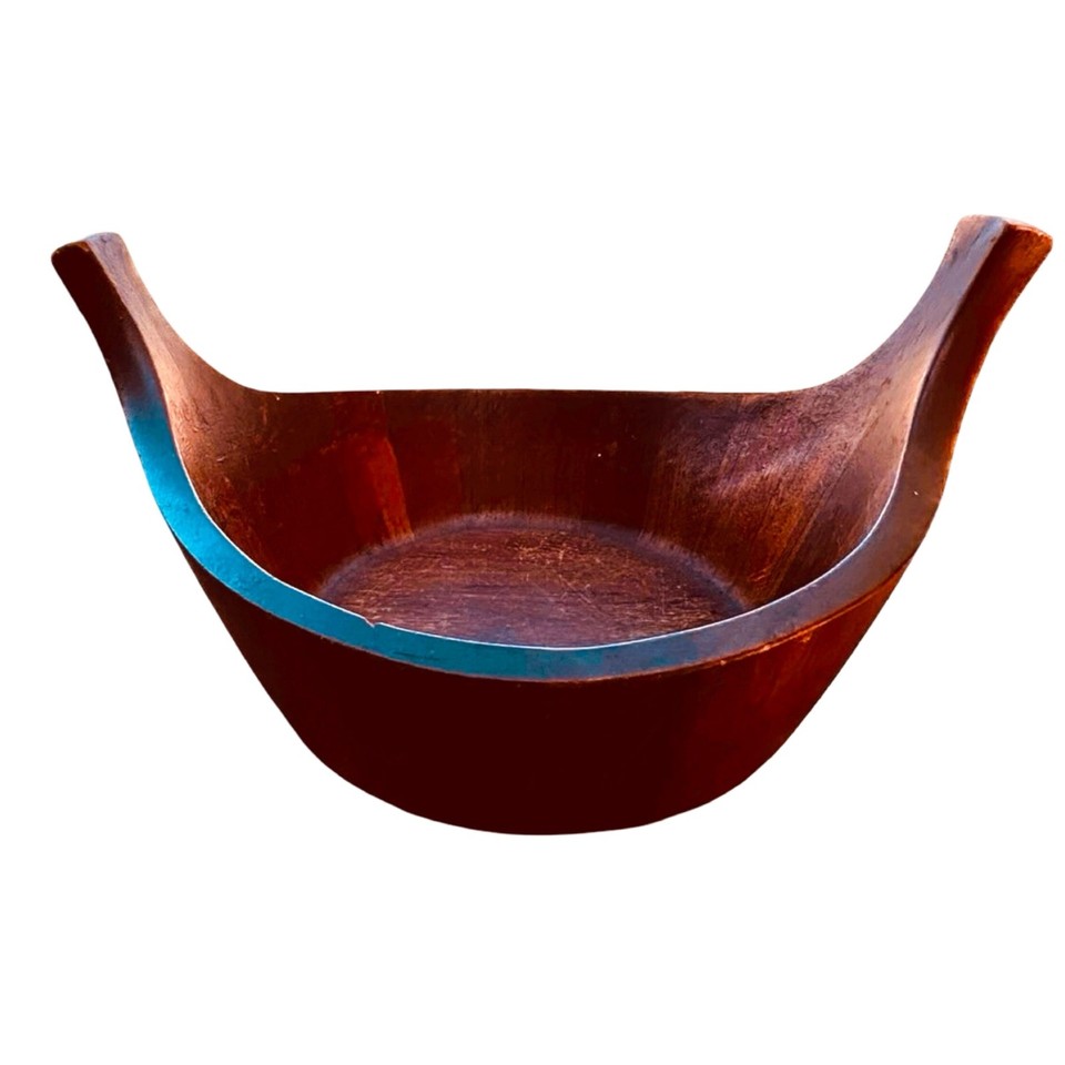 Jens Quistgaard Dansk Teak Viking Bowl Mid Century Modern Danish Vintage JHQ