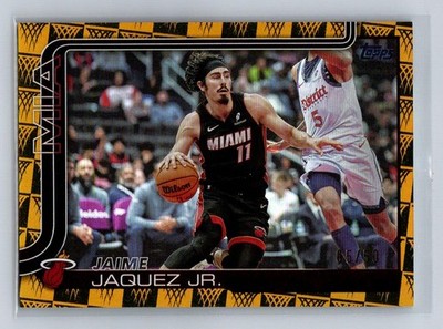 2025-26 Topps #78 Jaime Jaquez Jr. Season Tip Off Gold Foilboard #/50 - RAW Card
