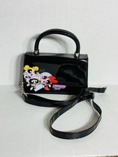 Powerpuff Girls Y2K Patent Leather Crossbody Bag Cartoon Network Purse Handbag