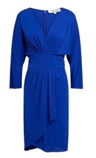 Diane von Fürstenberg Barrington Dress Kleid Blau Gr. US 8 / 38 DVF Wickelkleid