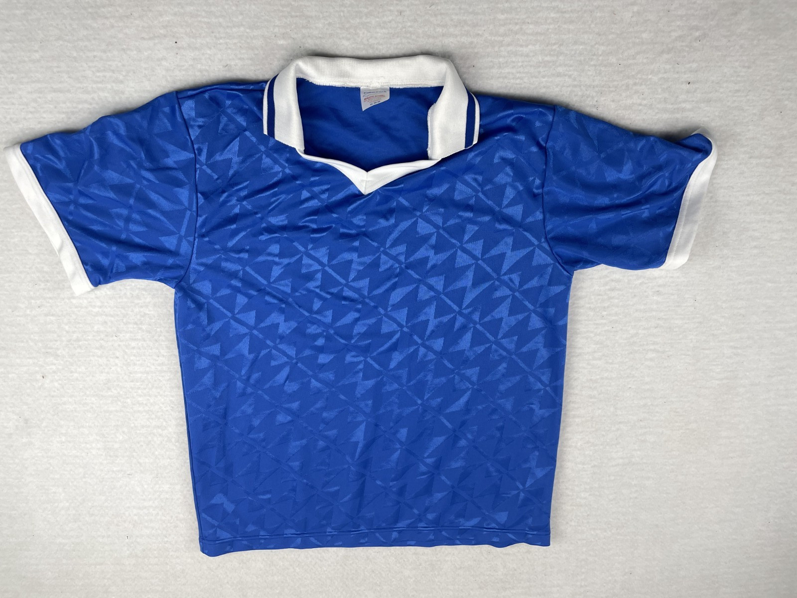 soccer jersey vintage royal and white size XL Made in USA sku#3