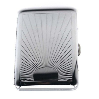 Metaspl 2pcs/Set Classic Metallic Silver Color Double Sided