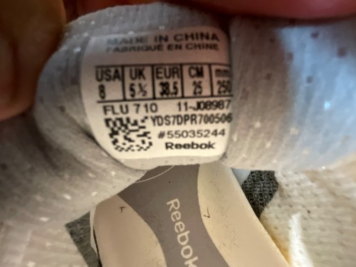 NEW REEBOK EASYTONE SNEAKER SIZE 8 US 38.5 EUR WHITE & CRÈME WOMEN ATHLETIC SHOE - Picture 11 of 12
