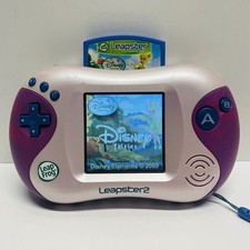 Working Used Leapfrog Leapster 2 Learning Game System Pink TESTED Works 