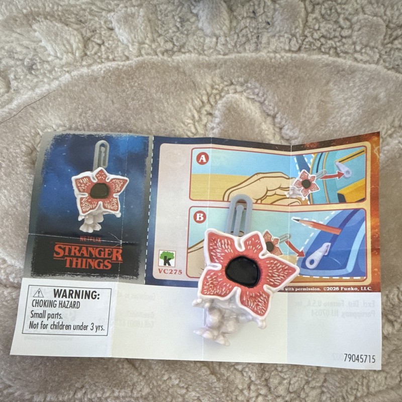 Funko Stranger Things Demogorgon Mini Bag Clip Figure Plastic Multicolor VC275
