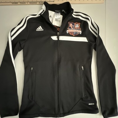Adidas Performance Athletic Jacket Women s XS climacool Zip Up Black Hershey FC