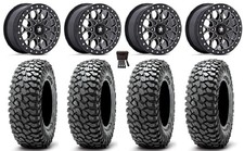 MSA Portal Bdlk 15" Wheels Mi 37" RocScraper Tires Kawasaki Mule Pro FXT  KRX