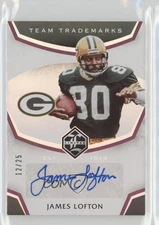 2019 Limited Team Trademarks Ruby Spotlight 12/25 James Lofton Auto HOF 09if
