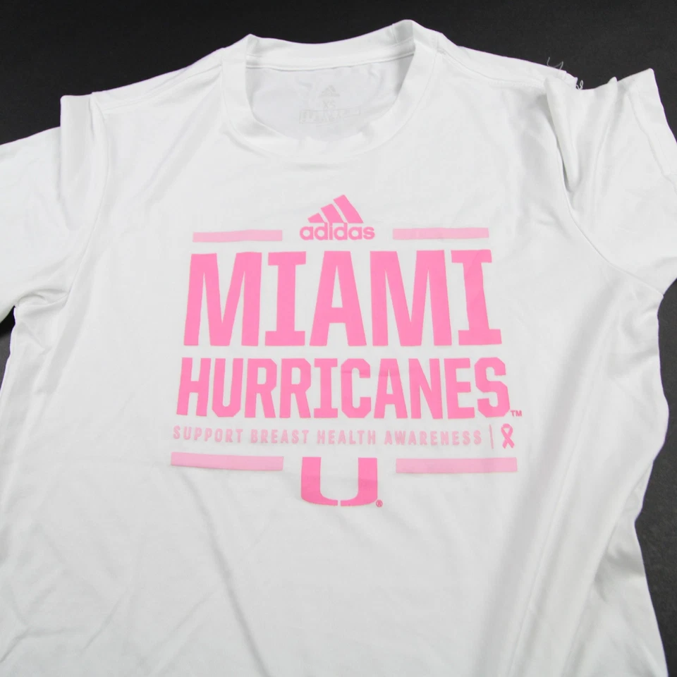 Майами ураганы adidas коротким рукавом рубашка женщин белый новый - Изображение 4 из 4