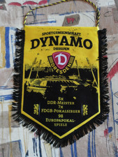 Wimpel Dynamo Dresden Fussball DDR Oberliga 2.Bundesliga 26x38cm