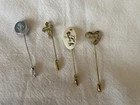 ~ Vintage Costume Stick Pin Jewelry Lot ~ Cameo Cross Others