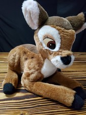 Disney Bambi Plush Stuffed Disney Store Medium 12  x10  Collectors Flower Doll