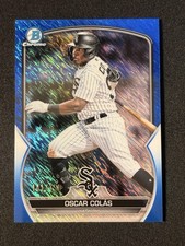 2023 Bowman Chrome Prospects Blue Shimmer #BCP-13 Oscar Colas /150