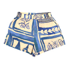 Soleil Soleil Shorts womens SMALL blue beach summer resort cotton Size S