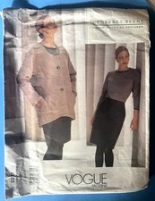 Vogue #2211 Amer.Designer Geoffrey Beene Misses' JACKET & SKIRT Sz 12-16, 1998