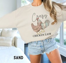 Funny Chicken Sweatshirt Retro Backyard Farm Animal Lover Gift