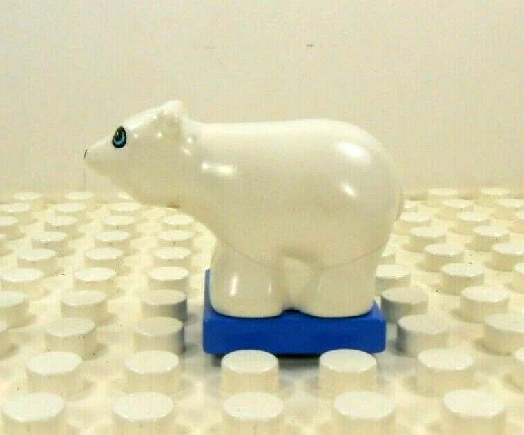 Lego Duplo Figura De Colección Oso Polar Cub Ojos Azules Foto 2 de 3