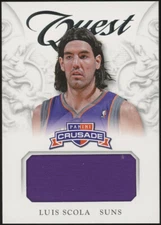 2012-13 Panini Crusade Quest Luis Scola Game Worn Jersey Card #10