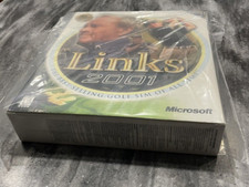 Microsoft Links 2001 Golf Simulator Arnold Palmer PC Video Game 4 CDs SEALED