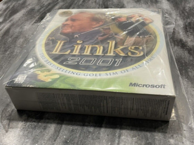 Microsoft Links 2001 Golf Simulator Arnold Palmer PC Video Game 4 CDs SEALED