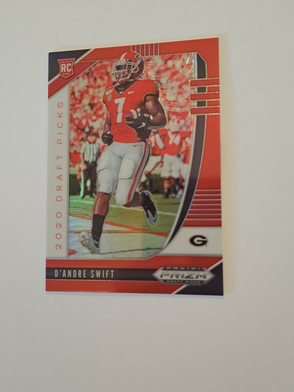 2020 Panini Prizm Draft Football Rookies Red Prizm #120 D'Andre Swift (RC)