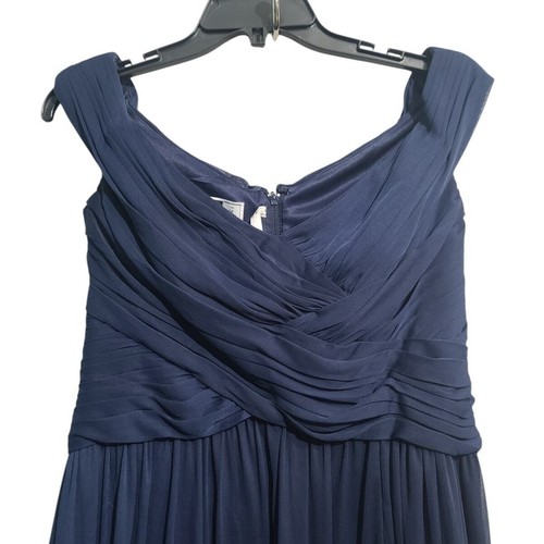 Celebrate David Bridal Studio Crisscross Off-the-Shoulder Mesh Dress NWT - Picture 4 of 6
