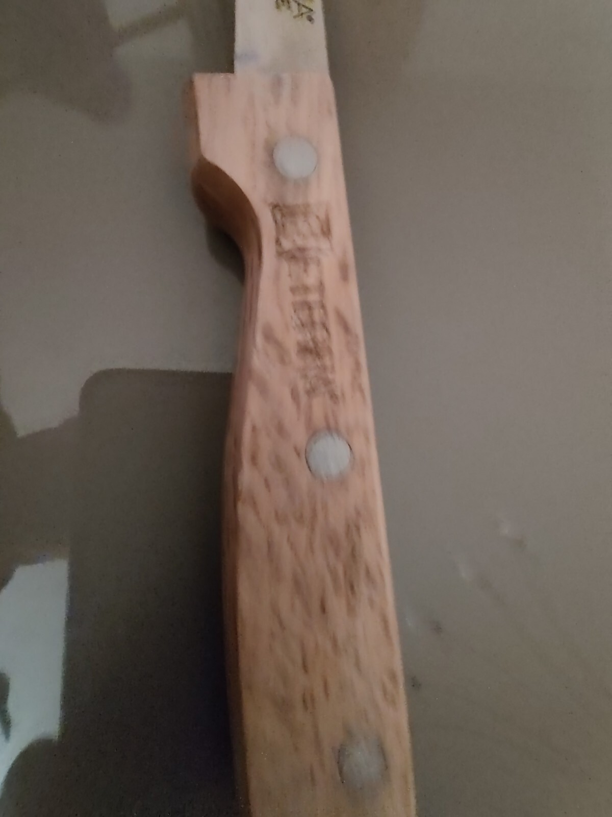 Vtg EKCO Eterna Fillet Knife Stainless 6 3/4” Blade Full Tang Wood Handle Taiwan