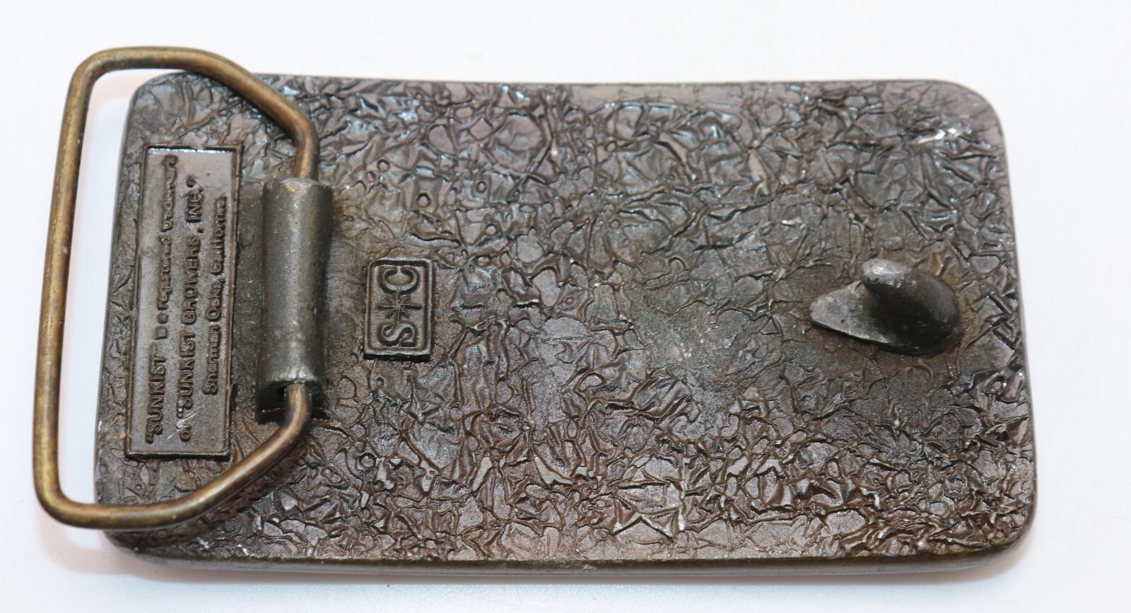 Sunkist Orange Soda Brass Belt Buckle SC