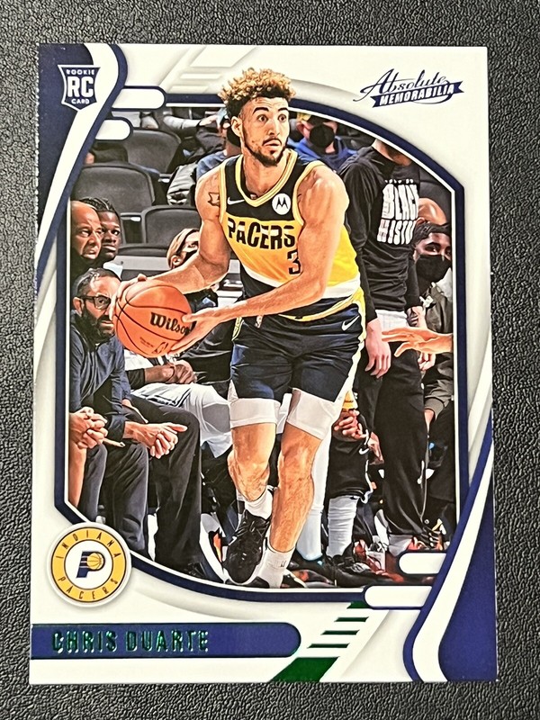 CHRIS DUARTE 2021-22 Panini Chronicles ABSOLUTE Green Rookie Card #209 RC