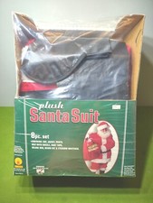Santa Claus Plush Men's Sz 44 Costume Suit 8 pc Set Rubies NEW Sealed