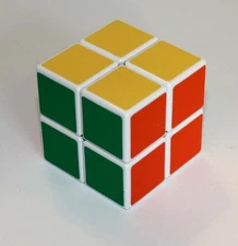 Brain Teaser Magic Cube Puzzle 2x2, White