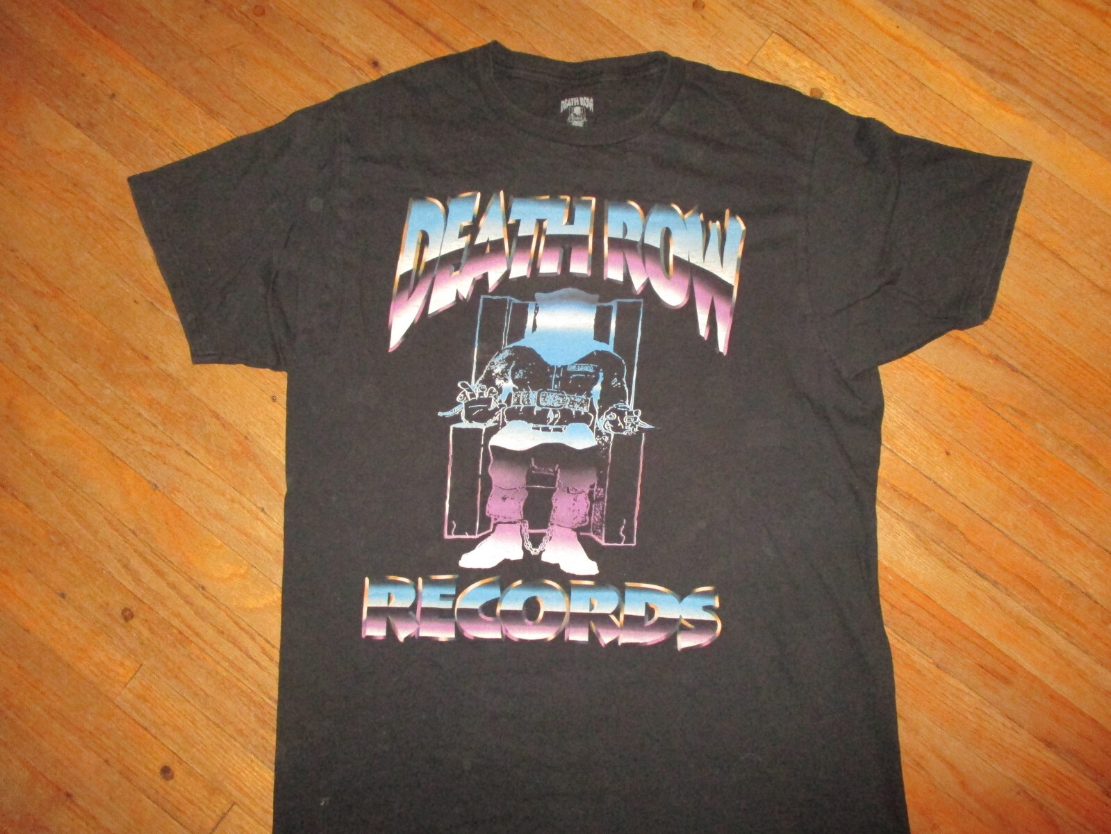 FILA T SHIRT DEATH ROW RECORDS retrò anni 90 West Coast Gangsta rap hip hop adulto MEDIA