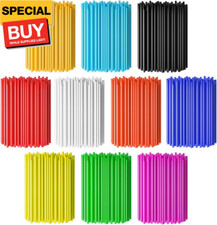 72 PCS Spoke Skins Trim Wrap Decoration Protector Pipe Motocross Pit Dirt Bike A