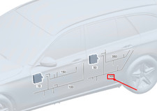 Porte arrière et accessoires Mercedes 206