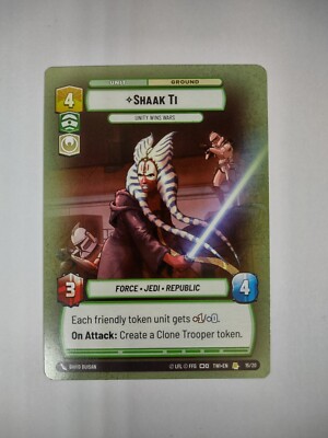 Star Wars Unlimited TOR OP 15/20 Shaak Ti