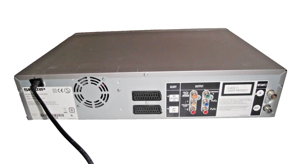 L SHARP - DV-RW260 VHS DVD Recorder / Kombigerät / Fernbedienung / Silber - Bild 2 von 4