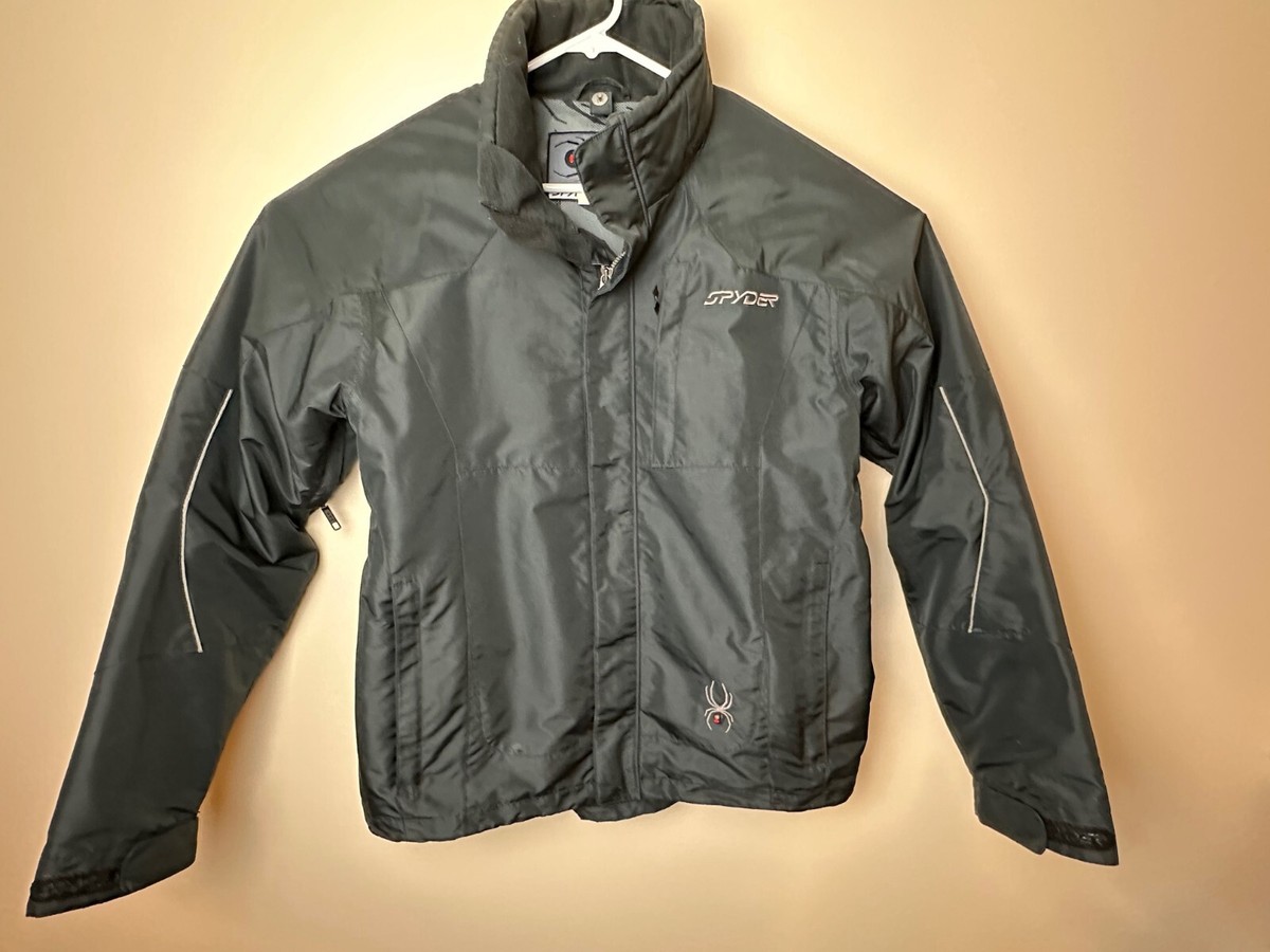 Mens Spyder Black Shell Jacket XT Xscap Waterproof Breathable with 