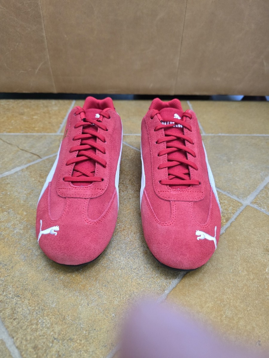 398売り切れ Puma Speedcat OG Sparco Driving Shoes Red Suede White 380173-04