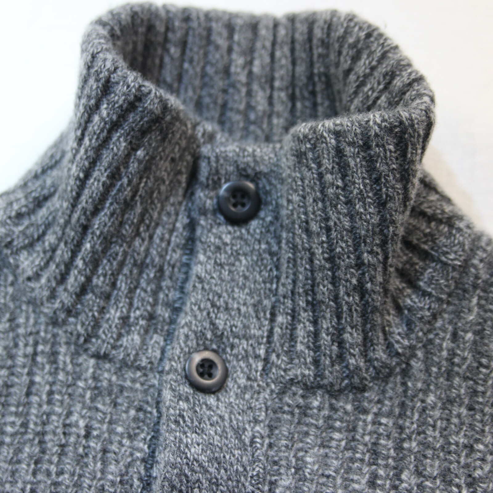 Pendleton Wool Button Henley Knit Sweater Gray Me… - image 5