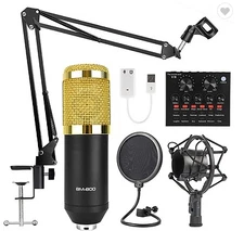 Music Recording Equipment Home Studio Package Bundle Professional Broadcast Set