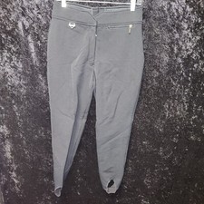 FERA INTERNATIONAL WOMEN'S SIZE 14R SKI Snowboard PANTS BLACK Stirrup Style 80s