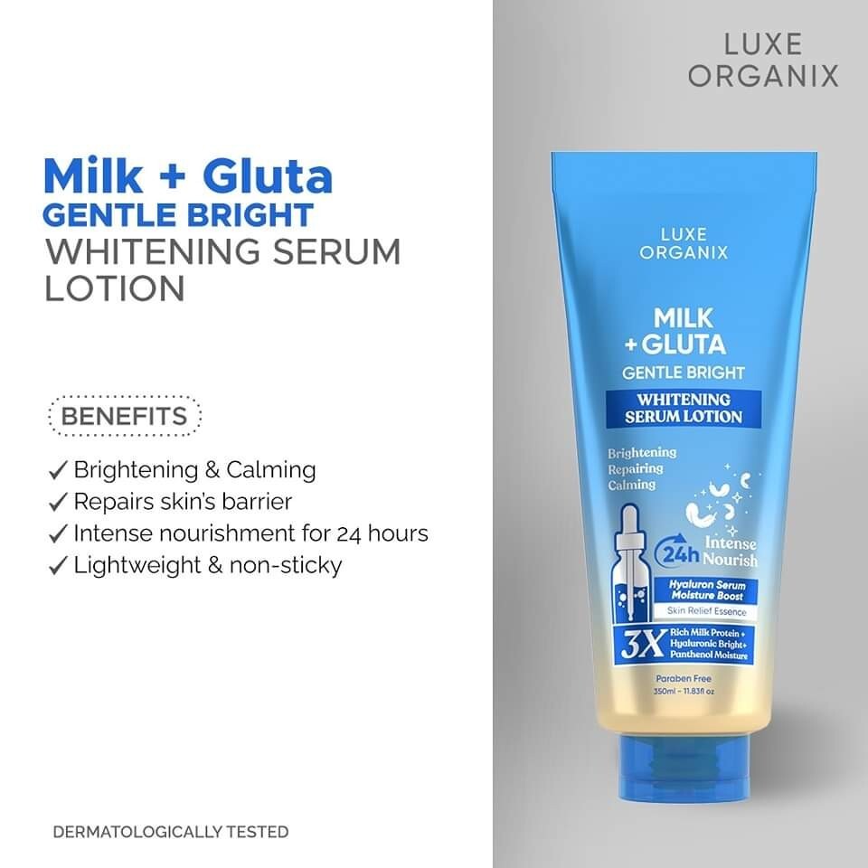 Luxe Organix Milk + Gluta Gentle Bright Whitening Serum Luxe Organix Milk + Gluta Gentle Bright Whitening Serum