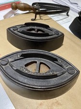 Antique Victorian Flat Irons Mrs Pott