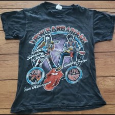 Vintage/original 1979 New Barbarians concert shirt Rolling Stones/Keith Richards